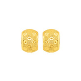 22K Gold Stardust Hoop Clip-On Earrings